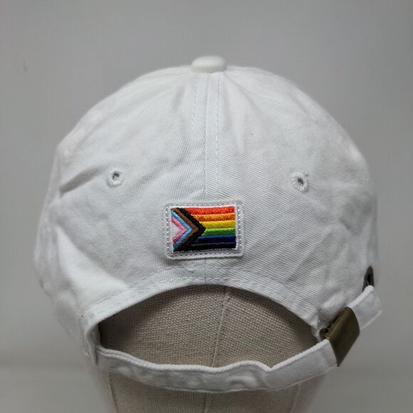 Deep Eddy Vodka Pride Rainbow Slideback Hat White One Size Embroidered - Picture 5 of 6